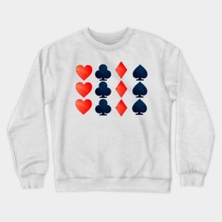 Card Suits Playing Cards Poker Crewneck Sweatshirt